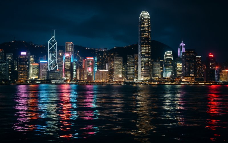 Victoria Harbour em Hong Kong — Hub Financeiro Global